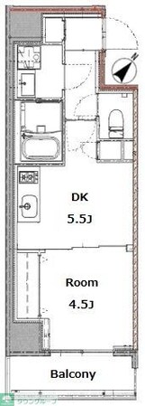 リビオメゾン上野入谷の物件間取画像